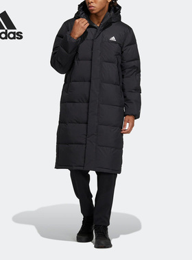 Adidas/阿迪达斯正品冬季新款男女运动保暖连帽羽绒服HZ5345