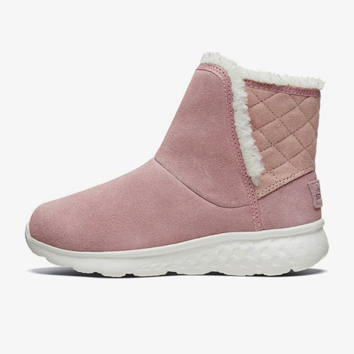SKECHERS正品新款菱格面拼接冬靴