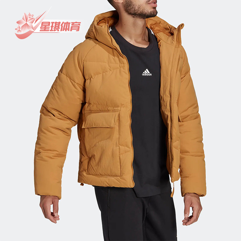 阿迪达斯男子户外休闲保暖羽绒服