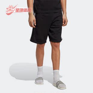 STRIPE Adidas 阿迪达斯正品 IA6351 SHORT透气男子运动短裤