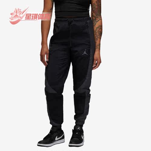 耐克男子图案印花系带束脚运动裤