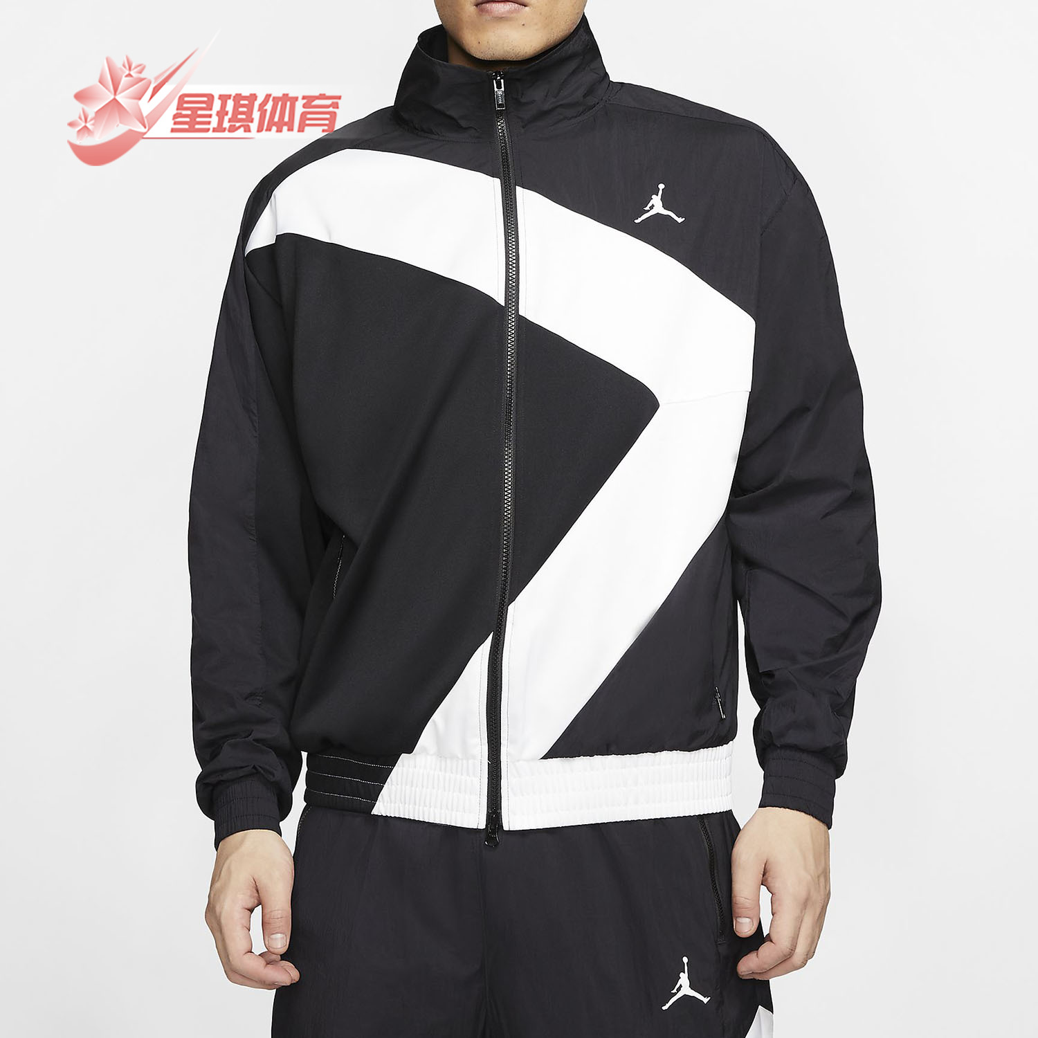 耐克男子防风休闲立领茄克外套