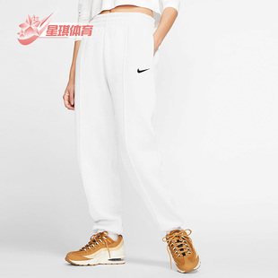 女子起绒运动宽松针织休闲长裤 Nike 耐克正品 SWOOSH 100 BV4090