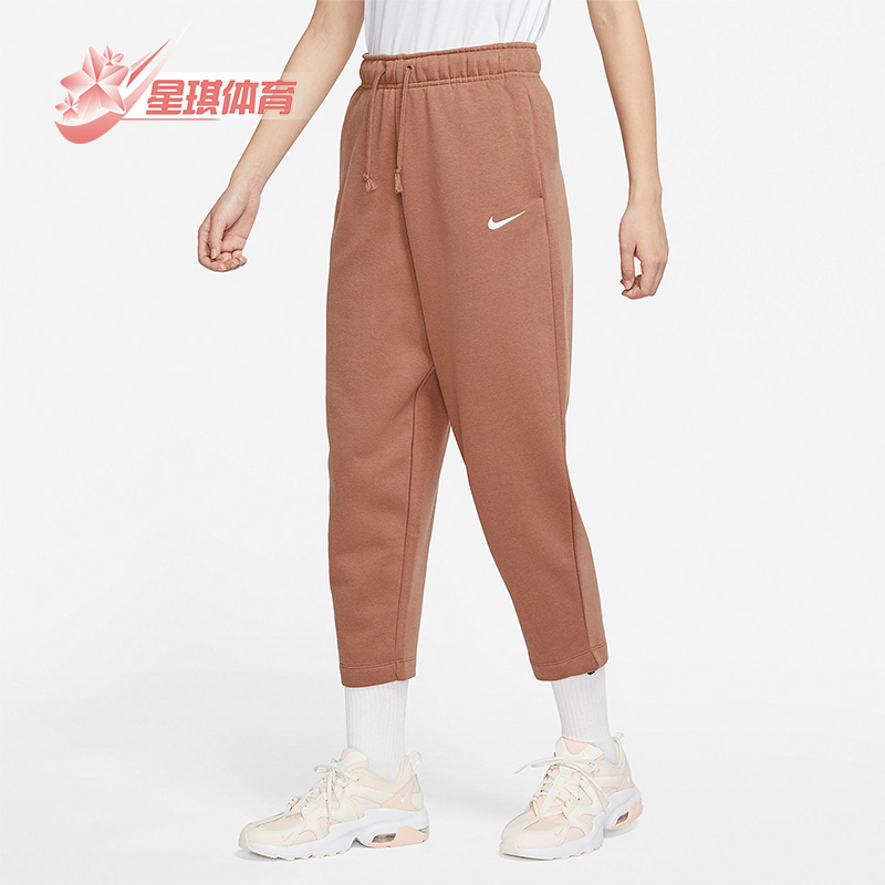 耐克休闲女加绒保暖舒适宽松长裤