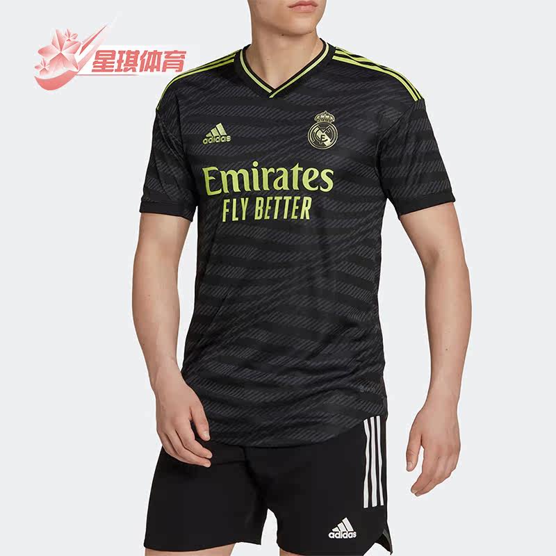 Adidas/阿迪达斯正品夏新款男子皇马足球运动休闲舒适球衣 HI1657