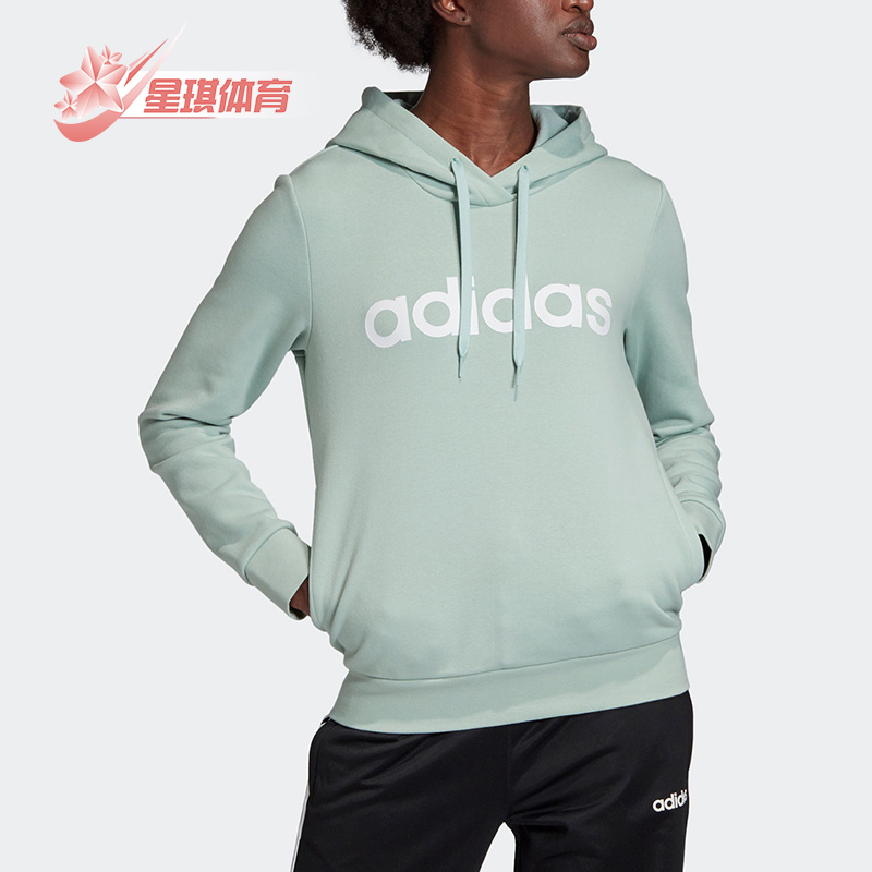 阿迪达斯女子休闲舒适连帽卫衣