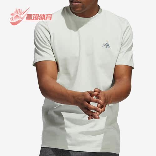 Adidas/阿迪达斯正品M OPTI G T 男子休闲运动透气短袖T恤 HK9145