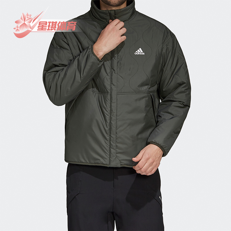 Adidas/阿迪达斯正品秋冬男子运动防风保暖两面穿棉服GF0052