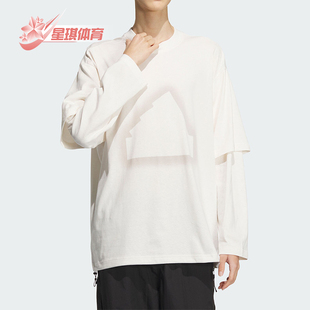 男士 Adidas 阿迪达斯正品 新款 JI9879 宽松圆领休闲长袖