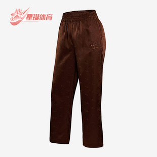 DQ6584 Nike 女子梭织休闲透气舒适运动直筒长裤 新款 259 耐克正品