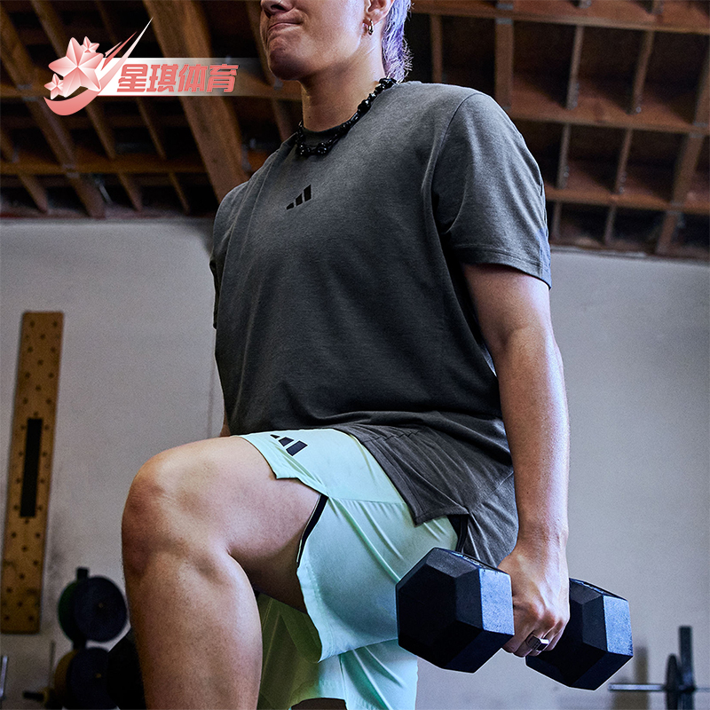 Adidas/阿迪达斯男士健身短袖