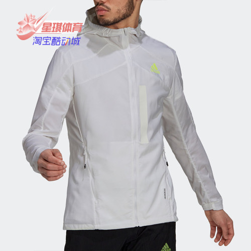 阿迪达斯男防风连帽运动茄克外套