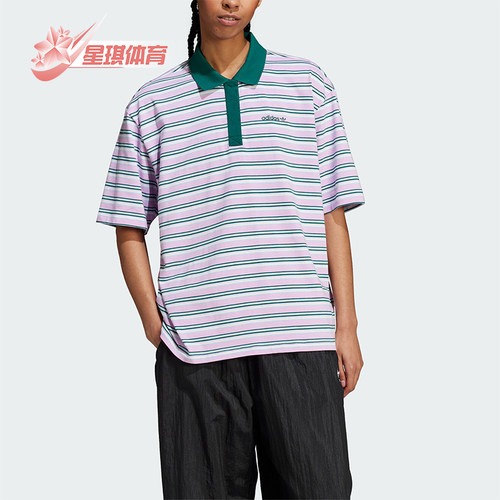 阿迪达斯女士运动休闲POLO衫