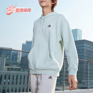 情侣款 Adidas HOODIE LABEL 加绒连帽卫衣IB2711 阿迪达斯正品