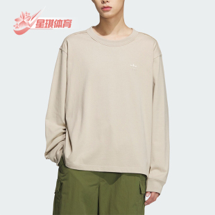 长袖 三叶草宽松情侣同款 圆领T恤JG1522 阿迪达斯正品 Adidas