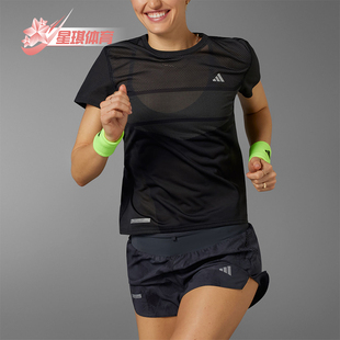 女士跑步运动圆领短袖 Adidas T恤IL7175 TEE ENG 阿迪达斯正品 ULT