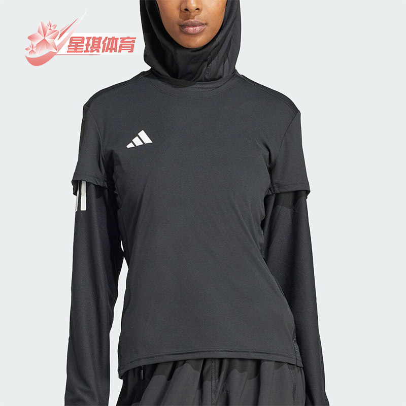 阿迪达斯女士跑步短袖T恤