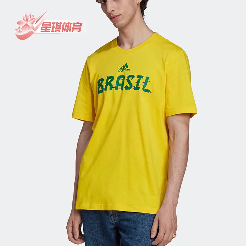 阿迪达斯短袖男子运动T恤