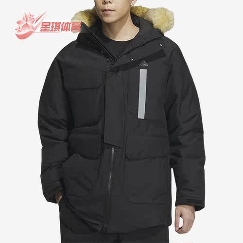 阿迪达斯正品男子休闲羽绒服