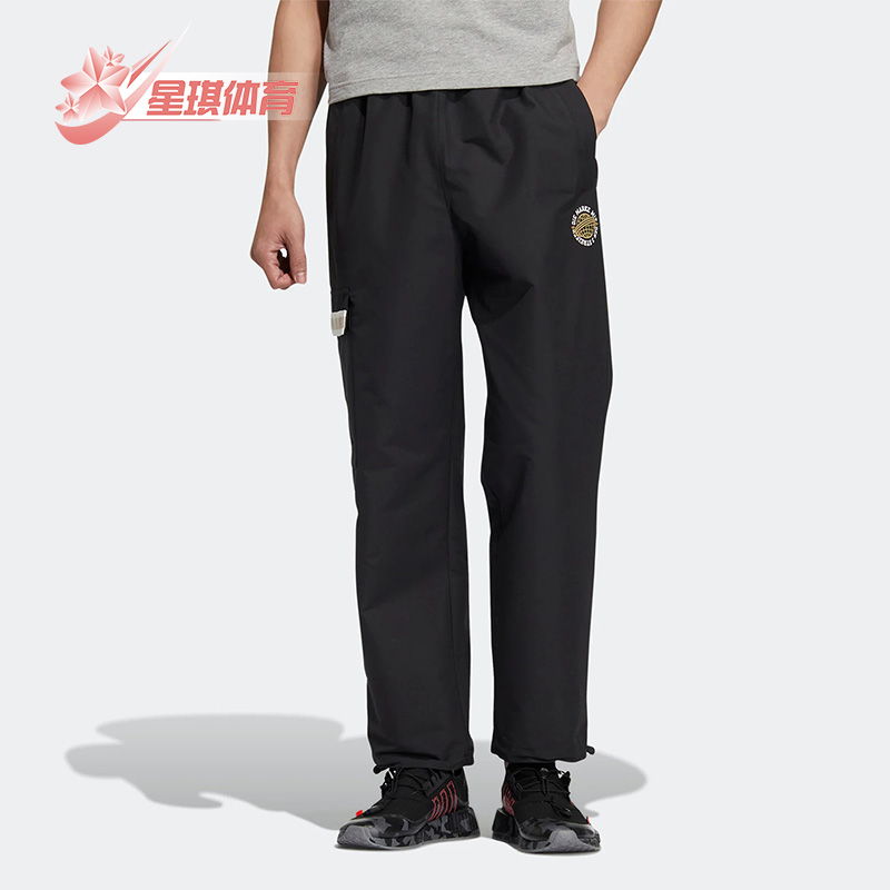 阿迪三叶草男子舒适透气休闲长裤