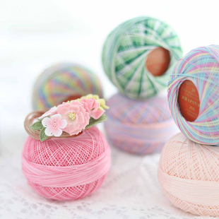 狂想曲20号出口精品全棉段染蕾丝线DIY梭编微钩线耳饰替金票40