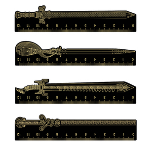 秦时明月墨眉秋骊鲨齿渊虹刀剑尺子卫庄盖聂刀文具玄机动漫周边