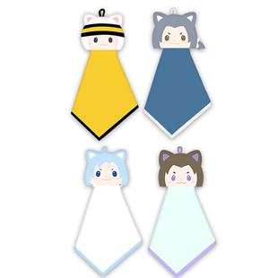 秦时明月白凤盖聂卫庄张良喵耳擦手巾毛巾手帕珊瑚绒动漫周边