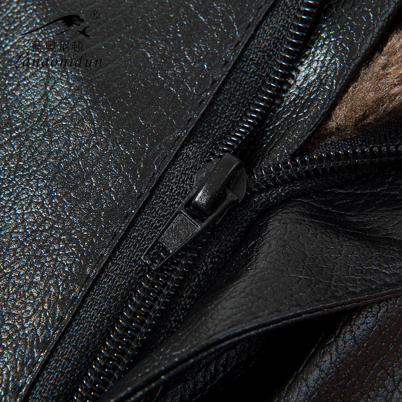 Pantalon cuir homme droit pour hiver - Ref 1482211 Image 4