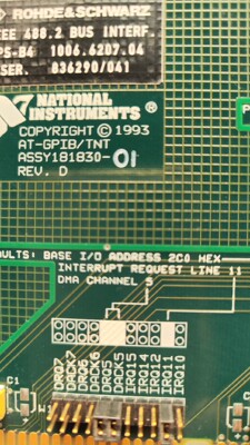 NI卡 AT-GPIB/TNT ASSY 181832E-01IEEE-488.2 成色好 测试完好