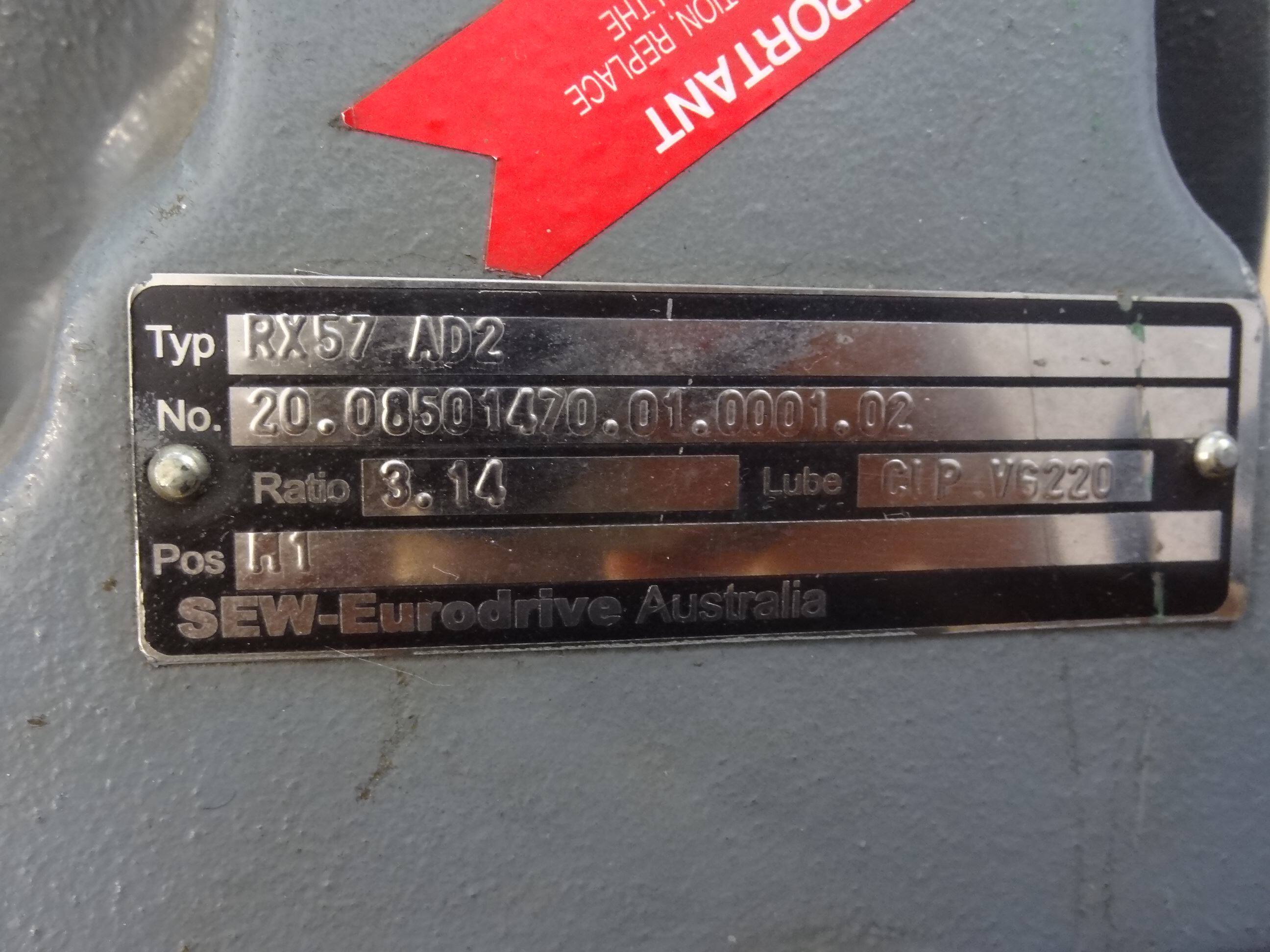 拆机德国sew-eurodrive赛威减速机rx57 ad2 变速箱速比3.14