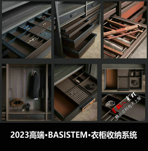 z221高端2023瑞士巴斯蒂姆BASISTEM高端衣柜收纳系统高定家具设计