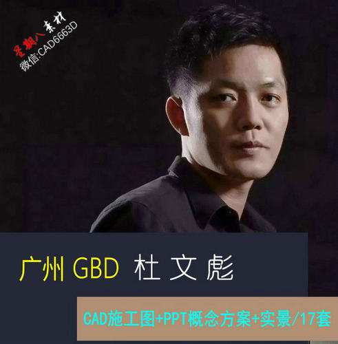 H22广州GBD杜文彪CAD施工图纸PPT概念方案实景新中式别墅作品集