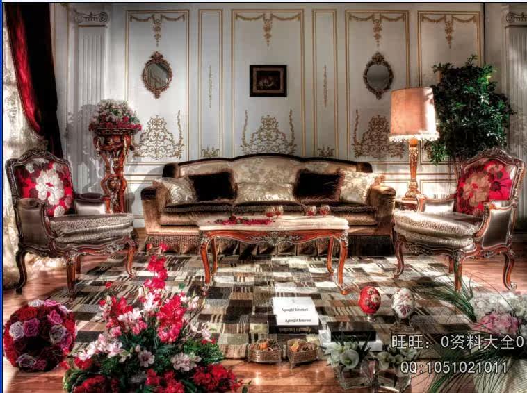 法式古典家具 洛可可 巴洛克 软装家具 国外软装室内设计素材