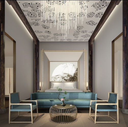 f10 最新禅意新中式概念设计方案高清效果图新中式方案民宿