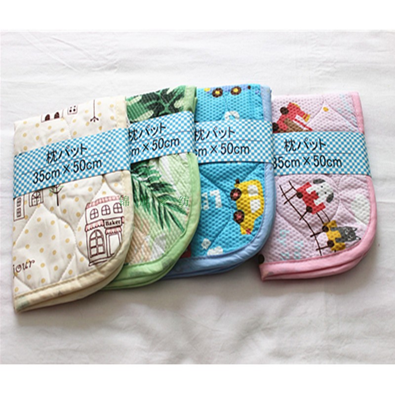 枕巾单片外贸余货绗缝夹绵日式款