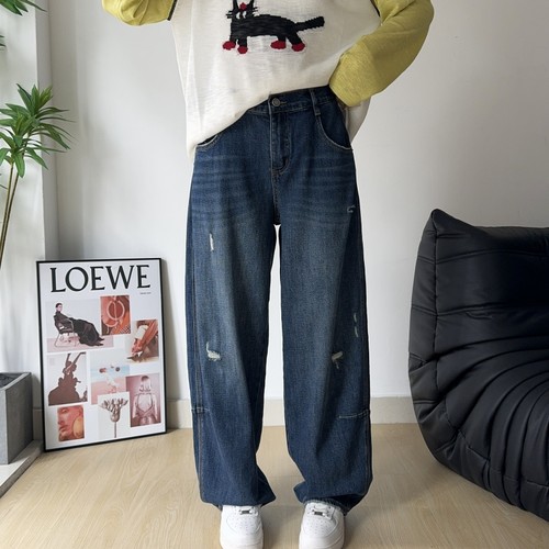 大码高个子弯刀裤高品质牛仔裤