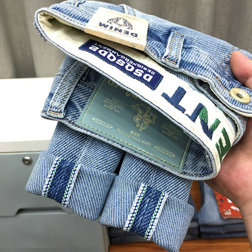 动力牛长裤水洗夏季高端牛仔裤