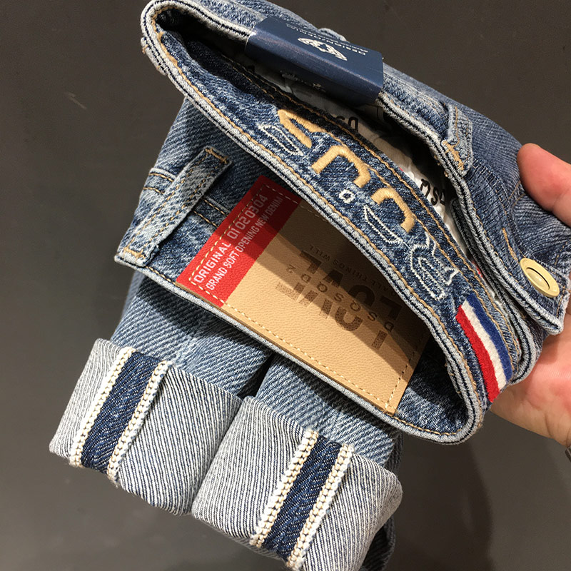 动力牛长裤水洗秋季高端牛仔裤