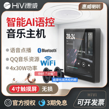 智能家用背景音乐主机家庭酒店天花音响套装配Hivi/惠威吸顶喇叭