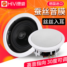 C吸顶喇叭背景音乐同轴音箱会议天花吊顶音响套装 VX6 惠威 Hivi