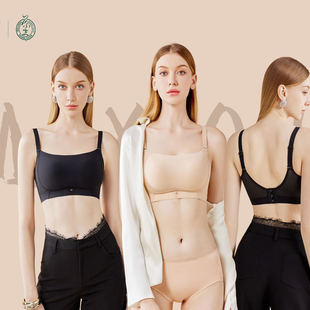 奥丝蓝黛1003无钢圈光面文胸聚拢防下垂半杯抹胸裹胸调整型内衣薄