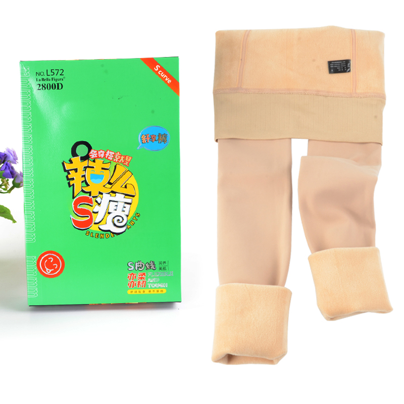 拉贝拉瘦腰中厚保暖踩脚连裤袜