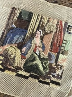 [2020.5月新]手工绒绣挂画须画博物馆收藏半成品