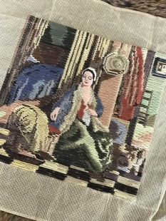 [2020.5月新]手工绒绣挂画须画博物馆收藏半成品