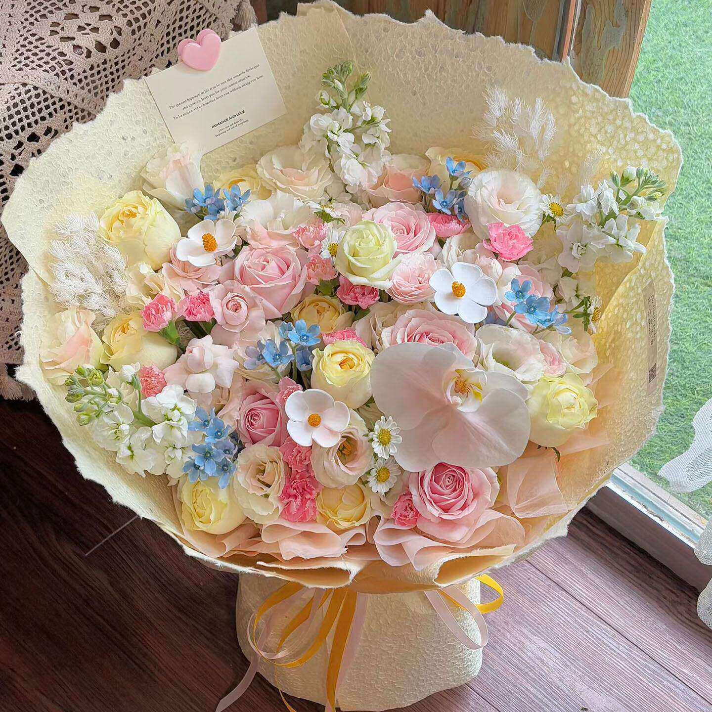 混搭生日花束绣球玫瑰鲜花速递同城北京上海杭州花店送生日礼物