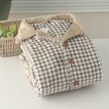 男士法兰绒珊瑚绒厚实长袖长裤开衫款睡衣家居服套装保暖秋冬大码