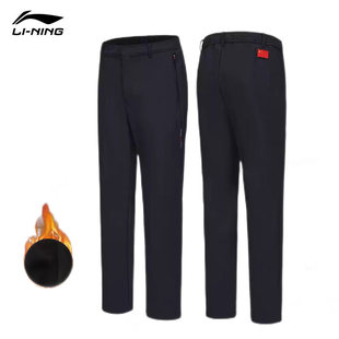 李宁加绒运动裤国家队国旗款长裤中国代表团赞助版运动长裤休闲裤