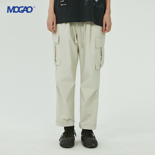 宽松直筒多口袋长裤 MOGAO摩高男装 潮流休闲运动裤 夏款 621186516