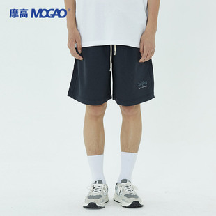 针织运动短裤 男士 新款 MOGAO 直筒五分休闲裤 摩高夏季 621681001