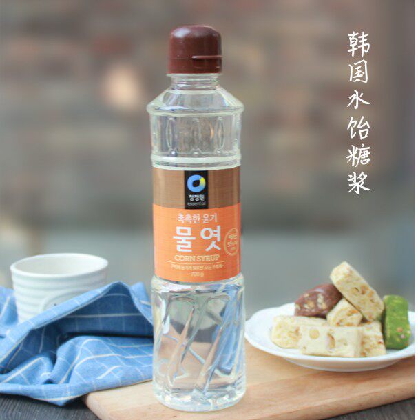 韩国进口清净园水怡饴麦芽玉米糖浆糖稀 700g牛轧软糖烘焙原料